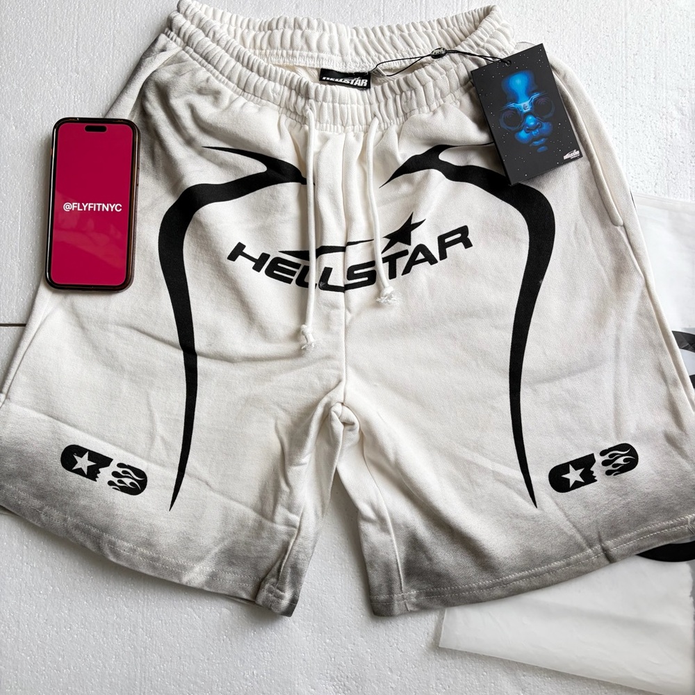 White Grey Shorts